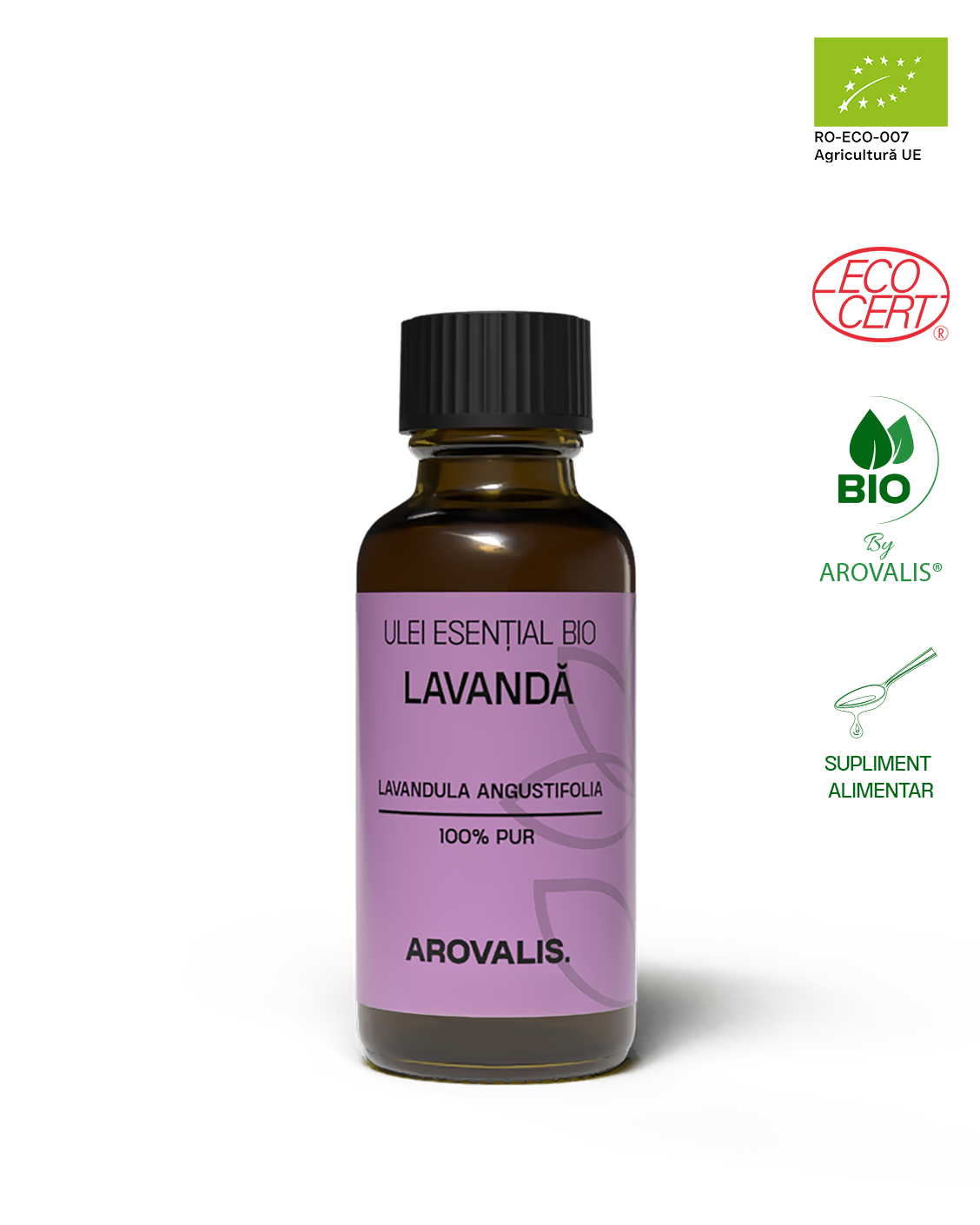 ULEI ESENȚIAL BIO DE LAVANDĂ (Lavandula angustifolia) 100% PUR