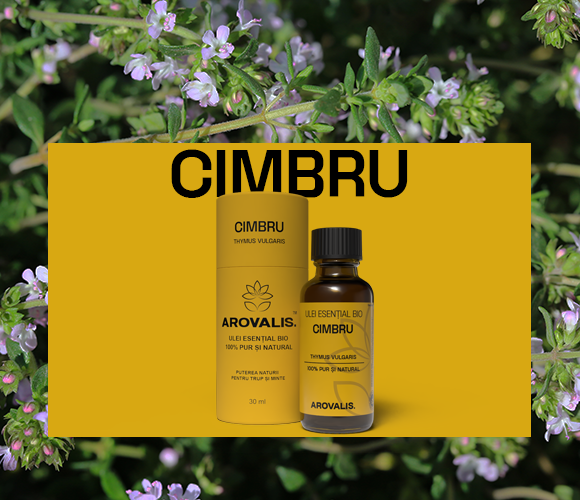 Ulei esențial de cimbru Arovalis 100% pur, prezentare ghid utilizare