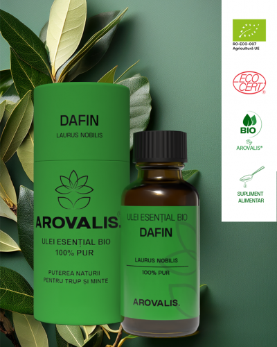 ULEI ESENȚIAL BIO DE DAFIN (Laurus nobilis) 100% PUR