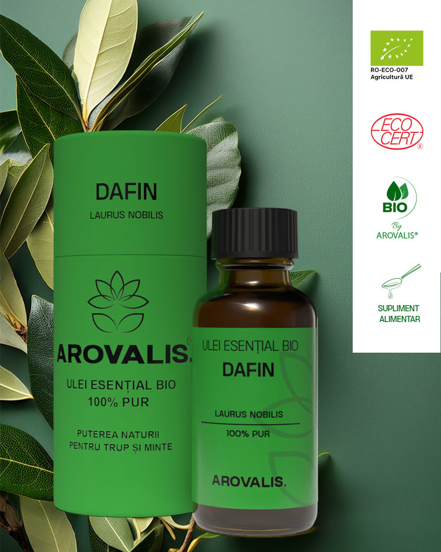 ULEI ESENȚIAL BIO DE DAFIN (Laurus nobilis) 100% PUR