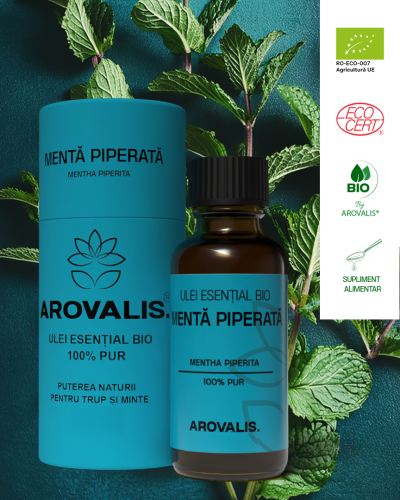 ULEI ESENȚIAL BIO MENTĂ PIPERATĂ (Mentha piperita) 100% PUR
