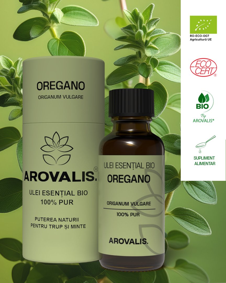 ULEI ESENȚIAL BIO DE OREGANO (Origanum vulgare) 100% PUR