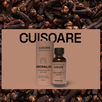 ulei esențial de cuișoare Arovalis – utilizat pentru imunitate, piele și aromaterapie