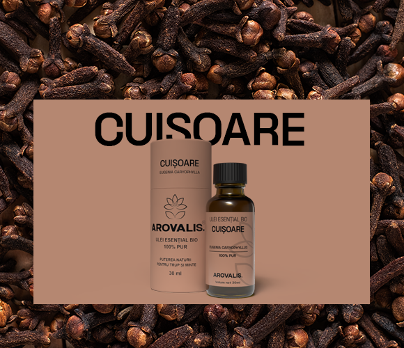 ulei esențial de cuișoare Arovalis – utilizat pentru imunitate, piele și aromaterapie