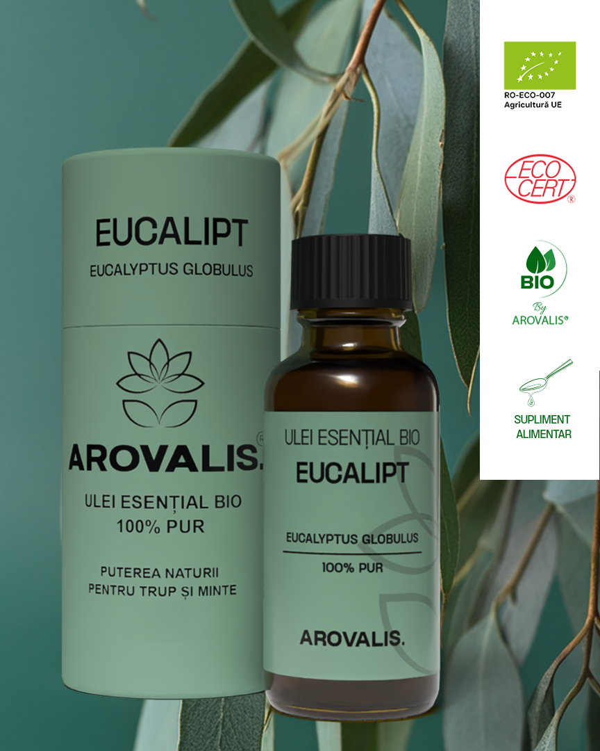 ULEI ESENȚIAL BIO DE EUCALIPT (Eucalyptus globulus) 100% PUR