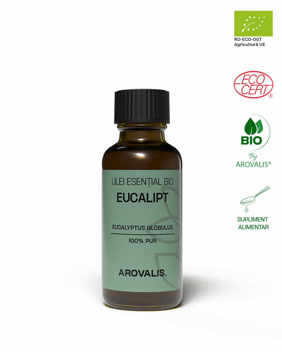 ULEI ESENȚIAL BIO DE EUCALIPT (Eucalyptus globulus) 100% PUR