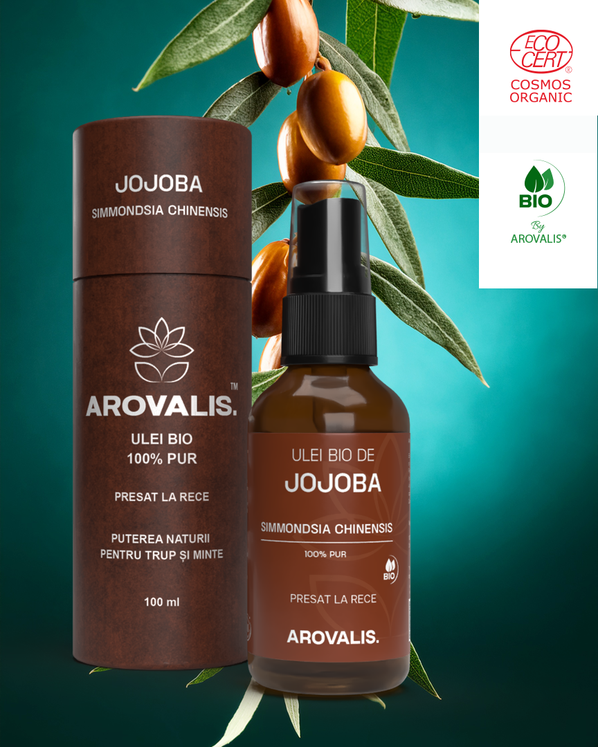 ULEI VEGETAL BIO DE JOJOBA (Simmondsia chinensis) 100% PUR -100ml