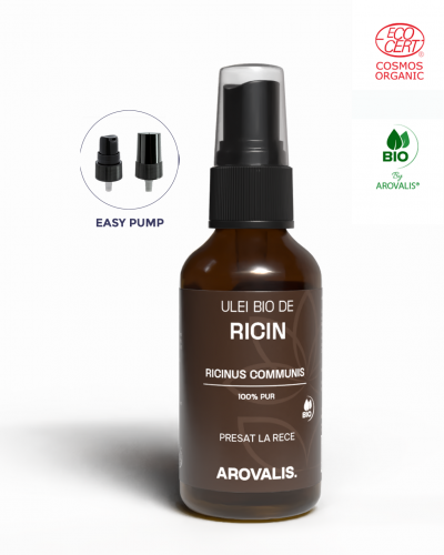 ULEI VEGETAL BIO DE RICIN (Ricinus communis) 100% PUR – 100ml