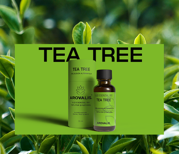 Ulei esențial de Tea Tree Arovalis – beneficii purificatoare și antibacteriene