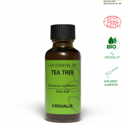 Ulei esențial bio de Tea Tree Arovalis – 100% pur, supliment alimentar cu proprietăți antibacteriene și purificatoare