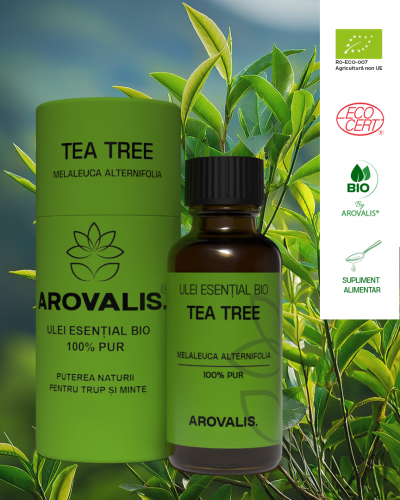 ULEI ESENȚIAL BIO DE TEA TREE (Melaleuca alternifolia) 100% PUR