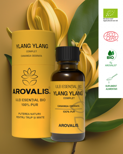 ULEI ESENȚIAL BIO DE Ylang Ylang (Cananga odorata) 100% PUR