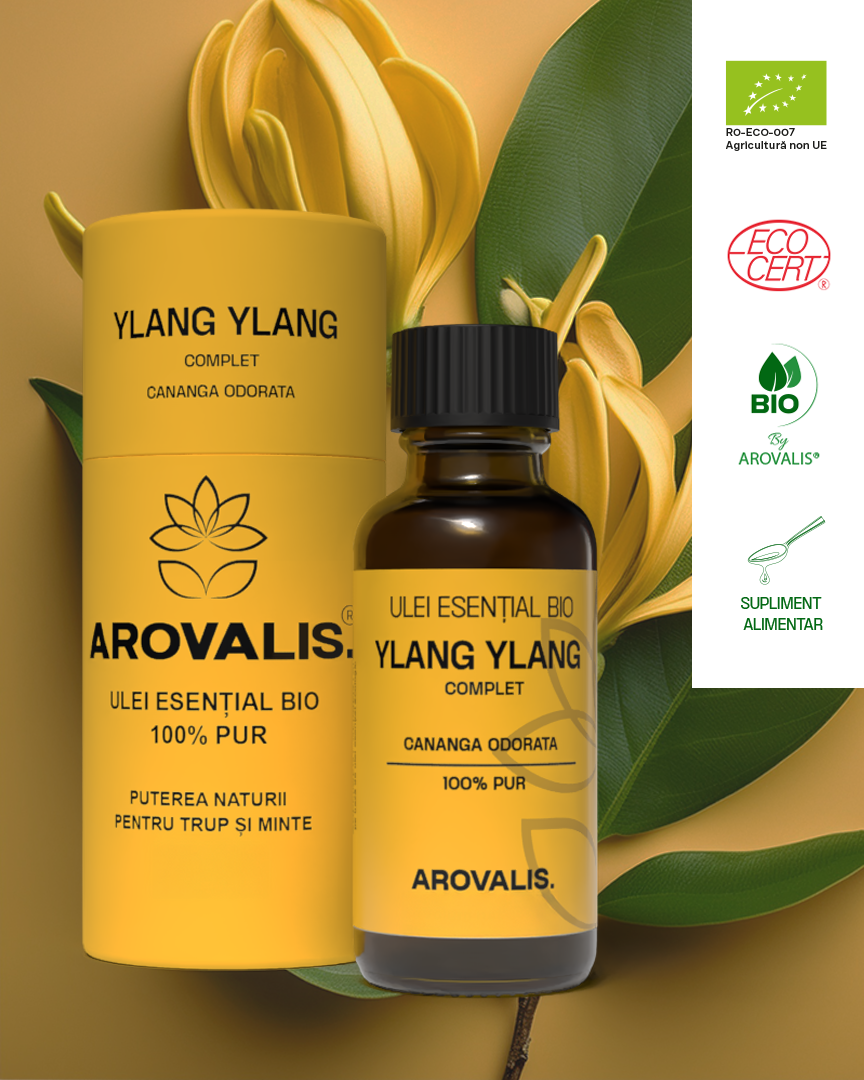 ULEI ESENȚIAL BIO DE Ylang Ylang (Cananga odorata) 100% PUR