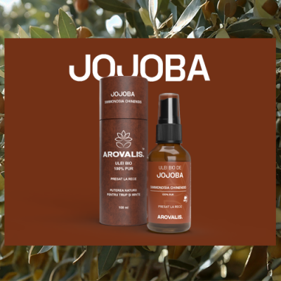 ulei vegetal de jojoba Arovalis – ideal pentru pielea sensibilă, păr și ten